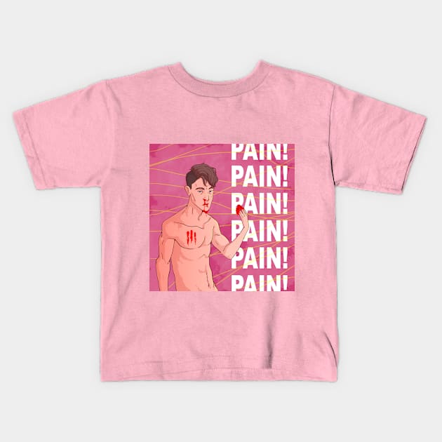 Pain, Pain! Kids T-Shirt by omairalmanifi